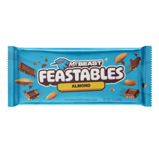 Mr Beast Feastables Chocolate Bar Almond